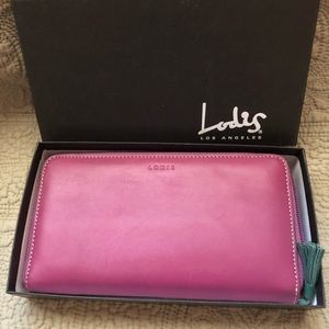 Lodis leather wallet. NWT